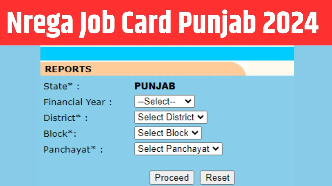 Nrega Job Card Punjab 2024